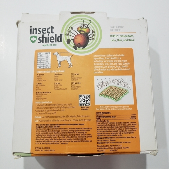 Insect Shield Protective Safety Vest, Green | Size XL - Picture 5 of 5